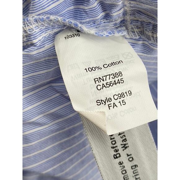 MADEWELL Women's Blue-White Striped Button-Up Boyfriend Tunic Top SZ M - Picture 10 of 12